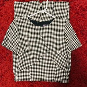 Checked Midi Dress